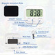 Paultemp Digital Aquarium Water Thermometer With Large Lcd Screen Measurement Range -58 To 572 Display 1 / 0.5 Fish Tank Decoration Accessories Idea For Reptile Aquatic Tub Refrigerator And Zer