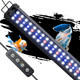 Pawfly 11W Aquarium Led Light For 12 To 18 Inch Fish Tanks Extendable Fish Tank Light With Full Spectrum Brilliant White Blue Red Lights With Daytime & Night Modes And Adjustable Brightness