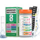 Pawfly 8 In 1 Aquarium Test Strips For Ph Chlorine Nitrate Carbonate Hardness Total Alkalinity & Ammonia Water Quality Freshwater Saltwater Test Kit 50 Strips Fish Tank Water Testing Kit