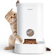 Pawgether Gravity Cat Feeder Self-Dispensing Dog Food Dispenser Pet Food Station 1 Gallon/3.5L Capacity Automatic Pet Feeder Cat & Dog Food Bowl Easy To Fill