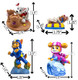 Penn-Plax Paw Patrol Aquarium Ornament Bundle Safe For Both Freshwater And Saltwater Aquariums - Includes Chase Marshall Rubble And Skye 4 Pieces Mini