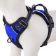 Phoepet No Pull Dog Harness Medium Reflective Front Clip Vest With Handle Adjustable 2 Metal Rings 2 Buckles(M Grey)