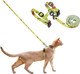 Pidan Cat Harness & Leash Set Cats Escape Proof Adjustable Kitten Harness For Large Small Cats Lightweight Soft Walking Travel Petsafe Harness GreyNeck Girth 7.8'' 12.2'' Chest Girth 10.2'' 16.9''