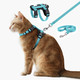 Plutus Pet Adjustable Cat Harness And Leash Set Quick Release Escape Proof Nylon Vest With Leather Trim For Kitten Small Medium Large Cats Brown