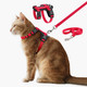 Plutus Pet Adjustable Cat Harness And Leash Set Quick Release Escape Proof Nylon Vest With Leather Trim For Kitten Small Medium Large Cats Brown