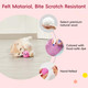 Potaroma 12 Pcs Quiet Play Felt Cat Ball Toys With Catnip Inside Cat Kicker Exercise Toys Fun Colorful Kitty Kitten Toys 1.6 Inches