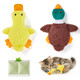 Potaroma Cat Toys Catnip Crinkly Sound 2 Pcs Mess- Stuffless Kitten Toy Durable Feline Bite Interactive Kicker Toys For Cat Indoor Exercise 6.5 Inches
