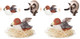 Potaroma Cat Toys Rechargeable Flapping Bird Sparrow Lifelike Chirp Tweet Touch Activated Kitten Toy Interactive Cat Exercise Toys For All Breeds Cat Kicker Catnip Toys 4.0 Inches