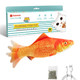 Potaroma Cat Toys Flopping Fish With Silvervine And Catnip Moving Kitten Kicker Floppy Wiggle Clownfish For Small Dogs Motion Kitty Interactive Exercise 10.5 Inches