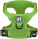 Poypet Reflective Soft Breathable Mesh Dog Harness Choke- Double Padded Vest With Adjustable Neck And Chest(Military GreenS)