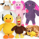 Prime Pets Dog Toys 5 Pack Plush Dog Squeaky Toys Assortment Value Bundle Animal Pet Toy For Small Medium Large Dogs Stuffed Puppy Chew Toy