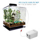 Pulaco Ultra Quiet Mini Aquarium Fish Tank Air Pump For 1-20 Gallon Fish Bowl With Air Tube Air Bubbler Stone Check Valve