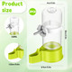 Qfwdfctrenz Bird Water Dispenser For Cage Automatic Bird Cage Water Dispenser 2Pcs 4.73 Fl Oz Birds Water Feeder For Cages Plastic No Mess Suspended Birds Bottle No Drip For Budgie Conure Lovebirds Cockatiel