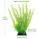 Quozuo Fish Tank Accessories Large Plants Green Fish Tank Decorations Aquarium Decor Plastic Plants 3Pcs