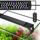 Qzq Led Aquarium Light 16W Fish Tank Light With 24/7 Lighting Mode Timer Diy Mode Adjustable Brightness Full Spectrum Aquarium Plant Light With Extendable Brackets For 10-16 Inch Fish Tank