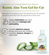 Raslok Aloe Vera Gel For Cats (Feline) 99% Natural Hydrating Skin & Coat Care From Paraben Alcohol Fragrance & Color 220Gm (7.7Oz)
