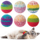 Retro Shaw Cat Toys Balls Yarn Cat Ball With Bell Inside Kitten Toys For Indoor Cats Kitty Interactive Cat Nip Chew Toys For All Pet Breed 6 Pack