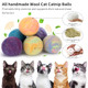 Retro Shaw Cat Toys BallsCatnip Ball With Bell InsideWool Balls Toy With Silvervine Catnip Fill DInteractive Cat Nip Ball For Indoor Kitten Kitty 6 Pcs