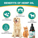 Rirywony Health 2 Pack M Oil For Dogs & Cats- Helps Pets With Nxiety P In Str Ss Rthritis S Izures R Lief - Organic Pet M Oil Drops Treats - Skin I J Int H Alth