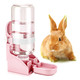 Rypet Rabbit Water Bottle No Drip - 17Oz Hanging Water Fountain Automatic Dispenser Pet Cage Water Feeder For Bunny Chinchilla Guinea Pig Hedgehog Ferret Pink