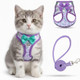 Salfse Cat Harness And Leash Escape Proof For Walking Adjustable Soft Kitten Harness With Reflective Straps Step In Cat Vest Harness For Small Kitten And Xs Dogs (Pink Xs-Chest(10.2"-11.8"))