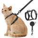 Scenereal Adjustable Cat Harness And Leash Set With Airtag Holder Escape-Proof Design For Small To Large Cats Lightweight Soft Travel Harness Pink Strawberry