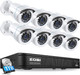 ZOSI H.265+ Home Security Camera System with AI Human Vehicle Detection, 5MP 3K Lite 8 Channel CCTV DVR Recorder and 8 x 1080p Weatherproof Bullet Camera Outdoor Indoor, 80ft Night Vision, 1TB HDD ZOSI H.265+ Home Security Camera System with AI Human Vehicle Detection, 5MP 3K Lite 8 Channel CCTV DVR Recorder and 8 x 1080p Weatherproof Bullet Camera Outdoor Indoor, 80ft Night Vision, 1TB HDD