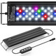 Seaoura Led Aquarium Light For Plants-Full Spectrum Fish Tank Light With Timer Auto On/Off 18-24 Inch Adjustable Brightness White Blue Red Green Pink Leds With Extendable Brackets For Freshwater