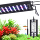 Seaoura Aquarium Led Light With Thermometer 24-30In Full Spectrum Lights For Fish Tank 24/7 Programmable With Power Off Memory Wrgb Custom 20 Level Dimmable Brightness For Freshwater Aquariums