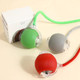 Silquesense 3Pack Automatic Rolling Cat Ball Toys - Interactive 360 Kitten Play Toy For Indoor Cats (Red Grey Green)