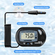 Simple Deluxe Lcd Digital Aquarium Thermometer Reptile Fish Tank Water Terrarium Temperature With Suction Cup For Turtle