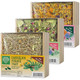 Small Pet Select Forage Tray Bundle 3 Pack Of Foraging Trays For Rabbit Guinea Pig Hamster Or Bunny - Natural Treats Dandelion Flower Herb Mix 2.5Oz Each
