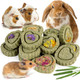 Sofier 12Pcs Timothy Hay Treats Rabbit Toys Bunny Toys Guinea Pig Natural Chews For Teeth Handmade Rabbit Chews And Treats Chinchilla Rat Hamster Gerbil