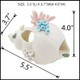 Starryfill Aquarium Decorations White Ceramic Conch Thematic Ornament With Three Holes For Betta Fish Passing Or Hiding SafelyBetta Fish Tank For Small And Medium Fish