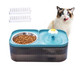 Suertree Cat Fountain Water Bowl Stainless Steel 101Oz/3L Automatic Pet Water Fountain Dog Water Dispenser Cat Feeding Watering Supplies With 2 Filters For Cats Dogs Pets Green