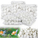 Sukh 3 Bags Ceramic Rings For Aquarium Filter - 425G Bio Ceramic Media Balls Replacement Biological Material Remover For AquariumFish TankPondCanister Filter With 3 Mesh Bags