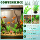 Suncalla 56 Pcs Fake Artificial Aquarium Plants Plastic Realistic Aquatic Fish Tank Plants For Aquarium Decor Green Turtle Fish Tank Accessories Decorations Large Goldfish Betta Water Grass Decor