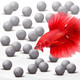 Sungrow Calcium-Rich Energy Balls Fish Breeding Tank Cleaning Aid Calcium Ball For Betta Aquarium Tank Decor Fish Activity Booster Energy Source For Fish Tank Accessories 30 Pcs