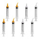 Suxgumoe Pet Feeding Syringe With Nipple Silicone Feeding Tools For Kitten Puppy Feeding Syringe For Born Cat Dog Small Animals Rabbits (5Ml+10Ml +10 Nipples)