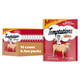 Temptations Classic Soft Cat Treats Hearty Beef Flavor Crunchy Cat Treats 3 Oz. Pouch (Pack Of 12)