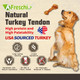 Afreschi Turkey Tendon for Dogs, Dog Treats for Signature Series, All Natural Human Grade Puppy Chew, Ingredient Sourced from USA, Hypoallergenic, Rawhide Alternative, 1 Unit/Pack Strip (Large)