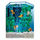 Tetra Bubbling Led Aquarium Kit 1 Gallon Hexagon Shape With Color-Changing Light Disc