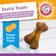 Arm & Hammer for Pets Nubbies Dental Treats for Dogs Dental Chews Fight Bad Breath, Plaque & Tartar Without Brushing Peanut Butter Flavor, 20 Count