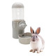 Tfwadmx Rabbit Watter Bottle 17Oz Dispenser No Drip Small Animal Cage Water Feeder Bowl Hanging Guinea Pig Automatic Water For Bunny Chinchilla Hedgehog Ferret (Grey)
