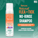 Tropiclean Flea And Tick Waterless Shampoo Treatment For Cats Powerful & Natural Defense Flea And Tick Prevention For Cats Made In Usa 7.4Oz
