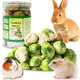 Tyotrbs Ze Dried Brussels Sprouts Rabbit And Hamster Chew Treats Resealable Jar For Hamsters Bunny Guinea Pigs Groundhogs Natural Fiber Vitamin Snacks (Hamsters Rabbits Chinchillas Guinea Pigs)