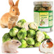 Tyotrbs Ze Dried Brussels Sprouts Rabbit And Hamster Chew Treats Resealable Jar For Hamsters Bunny Guinea Pigs Groundhogs Natural Fiber Vitamin Snacks Hamsters Chinchillas (M/ 2.12Oz)