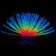Uniclife Aquarium Imitative Rainbow Sea Urchin Ball Artificial Silicone Ornament With Glowing Effect For Fish Tank Landscape Decoration
