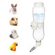 Vannon 17Oz Small Animal Water Dispenser For Crate Parrots Water Bottle For Cage Chewproof Pet Water Bottle For Rabbits Guinea Pigs Ferrets Chinchillas And Other Small Rodents Top Fill White