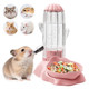 Vannon 2-In-1 Hamster Water Bottle & Food Feeder 4.6Oz/130Ml Top-Fill Small Animal Cage Water Dispenser & Food Dish Bpa- Anti-Leak For Hamster Gerbil Mouse